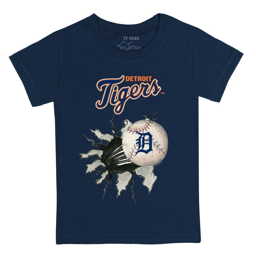 Detroit Tigers Tiny Turnip Youth Baseball Tear T-Shirt Sale