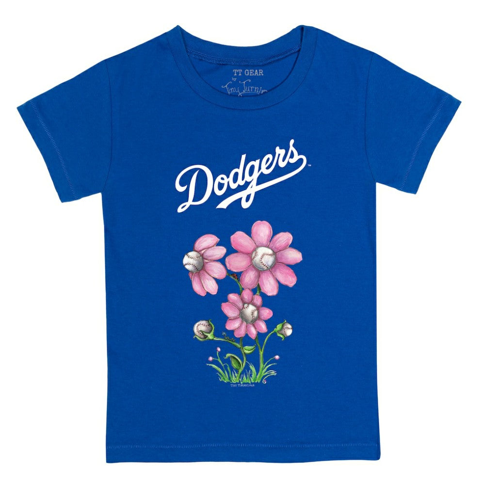 Los Angeles Dodgers Tiny Turnip Youth Blooming Baseballs T-Shirt On Sale
