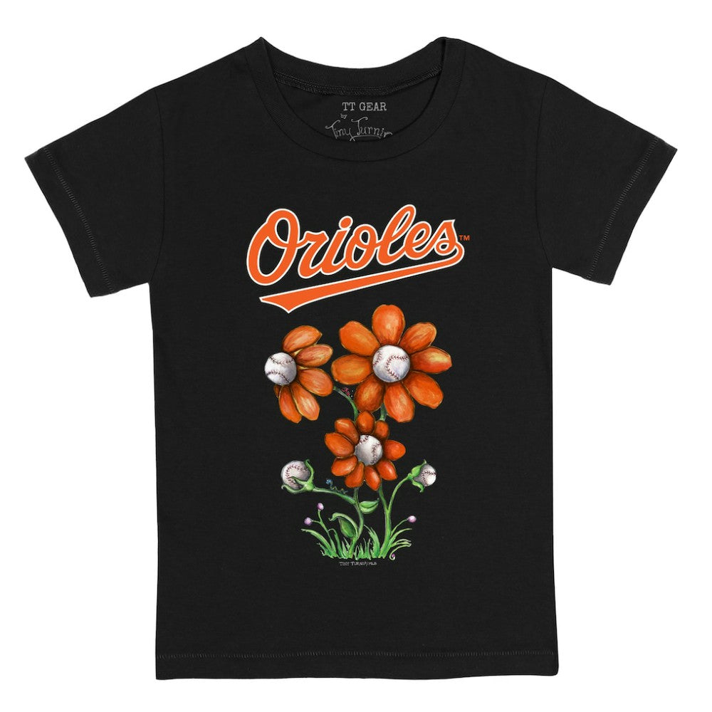 Baltimore Orioles Tiny Turnip Youth Blooming Baseballs T-Shirt discount