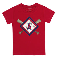 Los Angeles Angels Tiny Turnip Youth Diamond Cross Bats T-Shirt for sale
