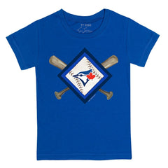 Toronto Blue Jays Tiny Turnip Youth Diamond Cross Bats T-Shirt Clearance