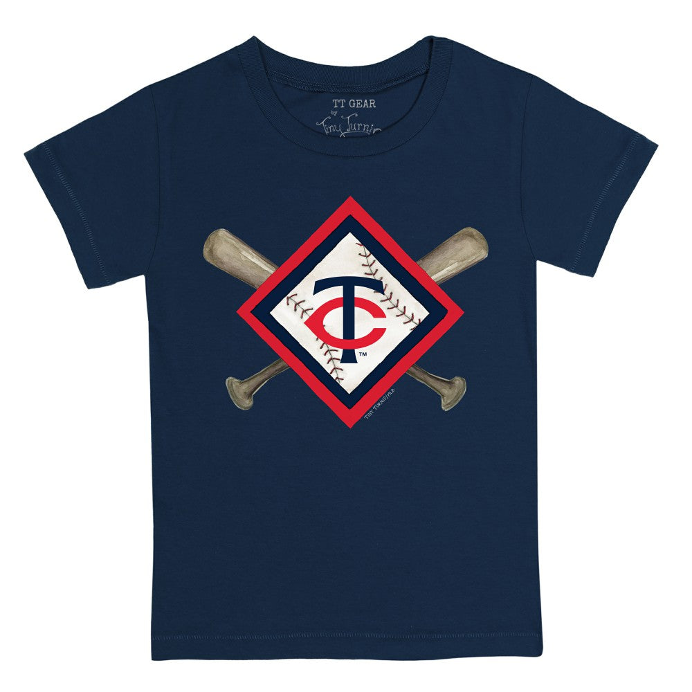 Minnesota Twins Tiny Turnip Youth Diamond Cross Bats T-Shirt for sale