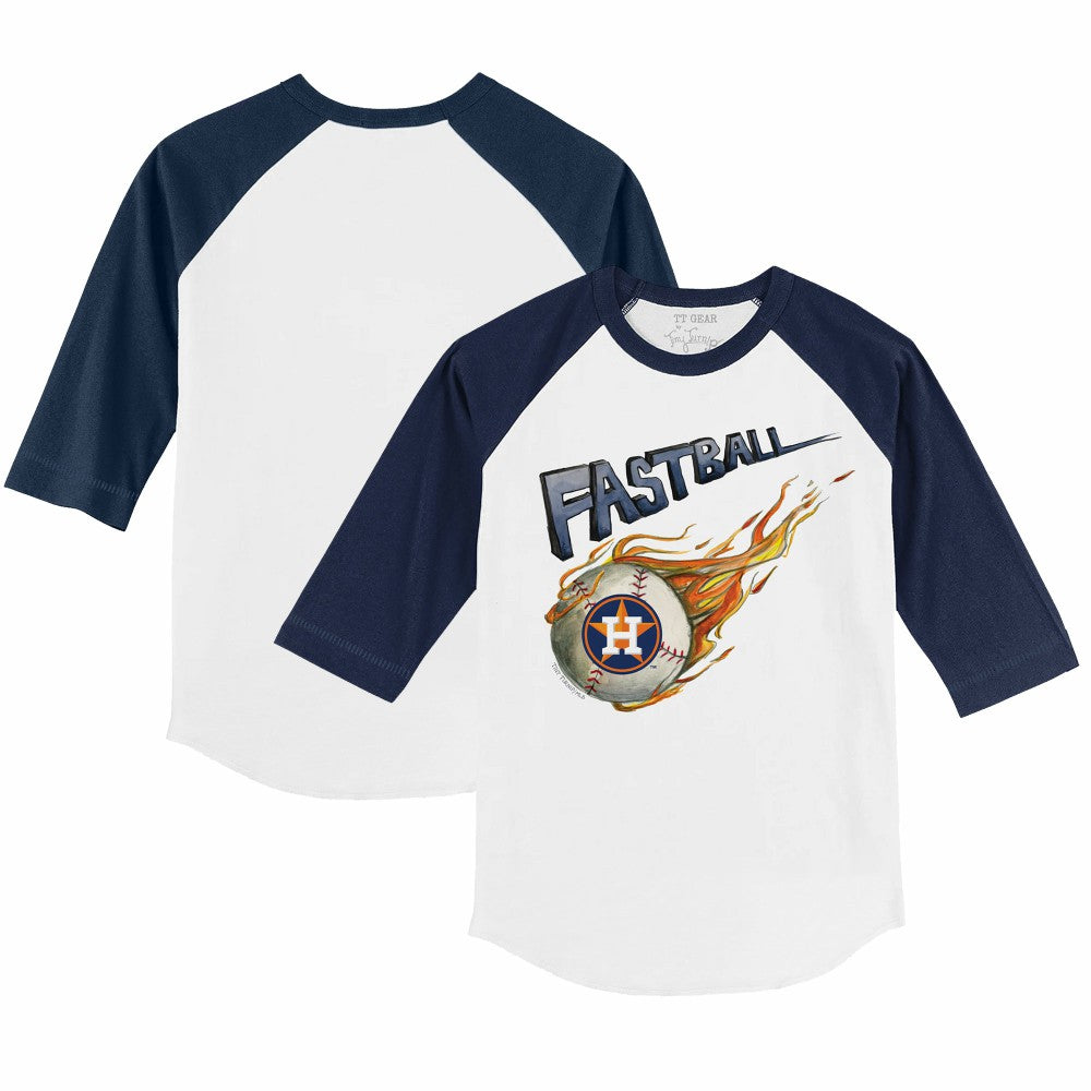 Houston Astros Tiny Turnip Youth Fastball 3/4-Sleeve Raglan T-Shirt On Sale