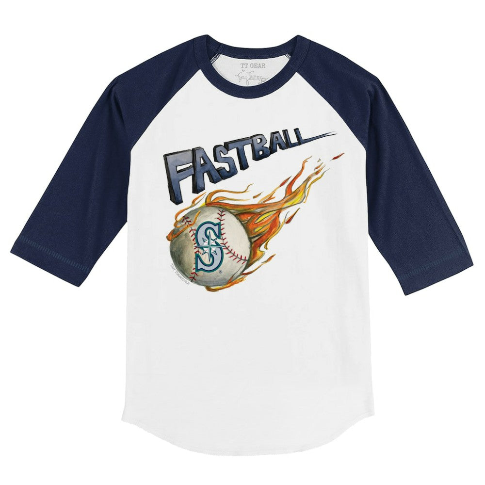 Seattle Mariners Tiny Turnip Youth Fastball 3/4-Sleeve Raglan T-Shirt discount