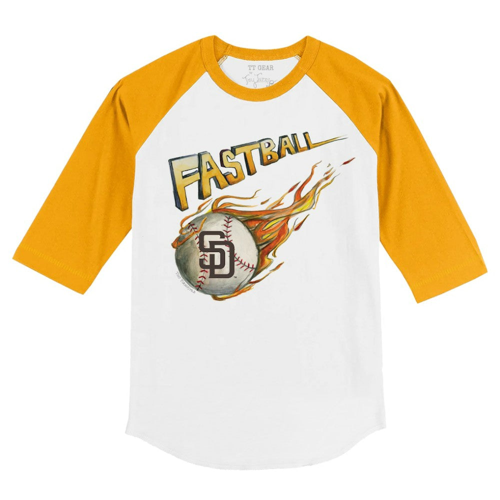 San Diego Padres Tiny Turnip Youth Fastball 3/4-Sleeve Raglan T-Shirt Clearance