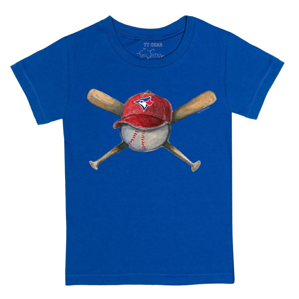 Toronto Blue Jays Tiny Turnip Youth Hat Crossbats T-Shirt Lifestyle