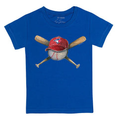 Toronto Blue Jays Tiny Turnip Youth Hat Crossbats T-Shirt Lifestyle