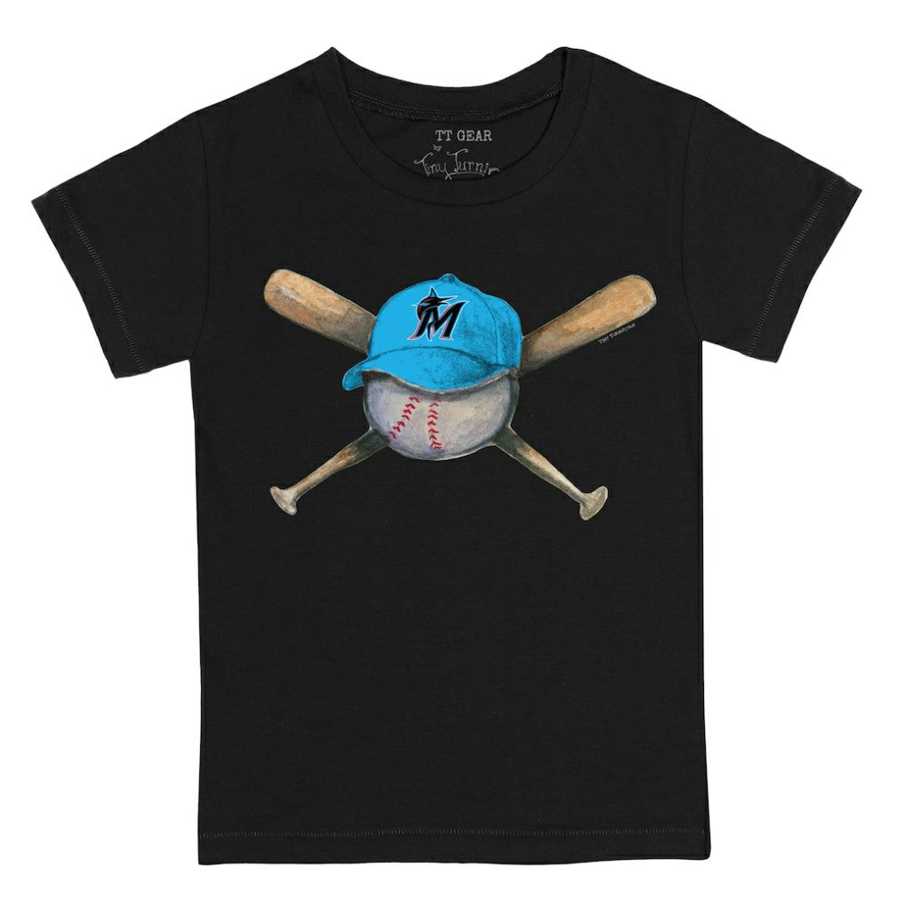 Miami Marlins Tiny Turnip Youth Hat Crossbats T-Shirt Clearance