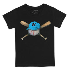 Miami Marlins Tiny Turnip Youth Hat Crossbats T-Shirt Clearance