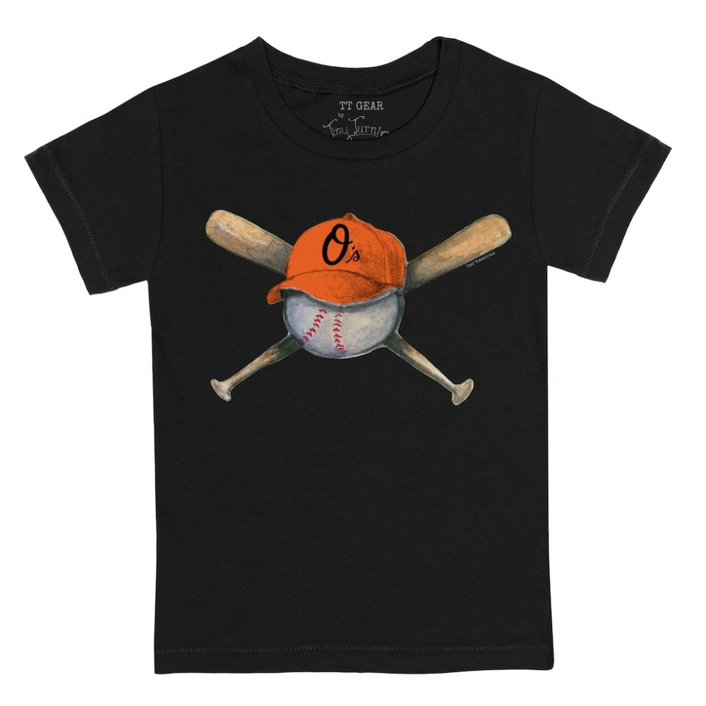 Baltimore Orioles Tiny Turnip Youth Hat Crossbats T-Shirt discount