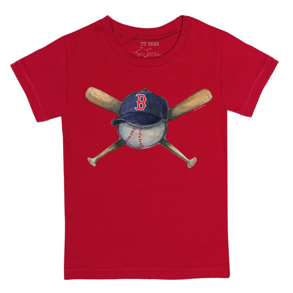 Boston Red Sox Tiny Turnip Youth Hat Crossbats T-Shirt Lifestyle