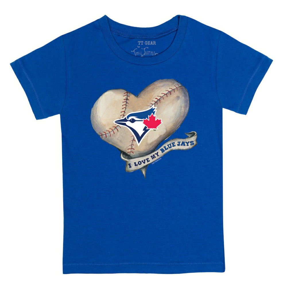 Toronto Blue Jays Tiny Turnip Youth Heart Banner T-Shirt Online