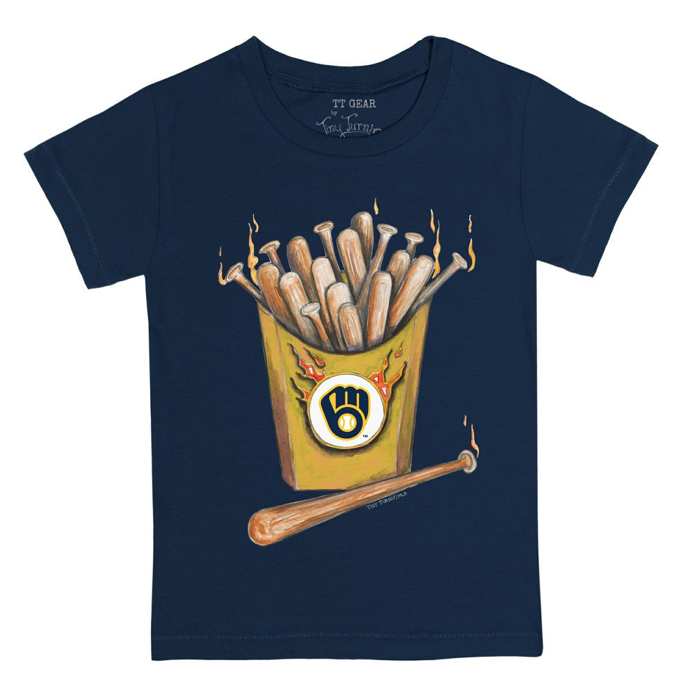 Milwaukee Brewers Tiny Turnip Youth Hot Bats T-Shirt Clearance
