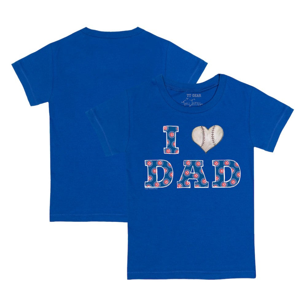 Chicago Cubs Tiny Turnip Youth I Love Dad T-Shirt Sale