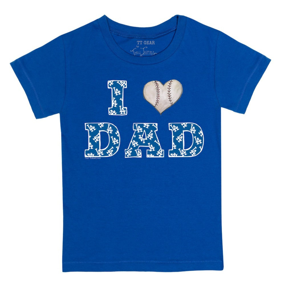 Los Angeles Dodgers Tiny Turnip Youth I Love Dad T-Shirt Online