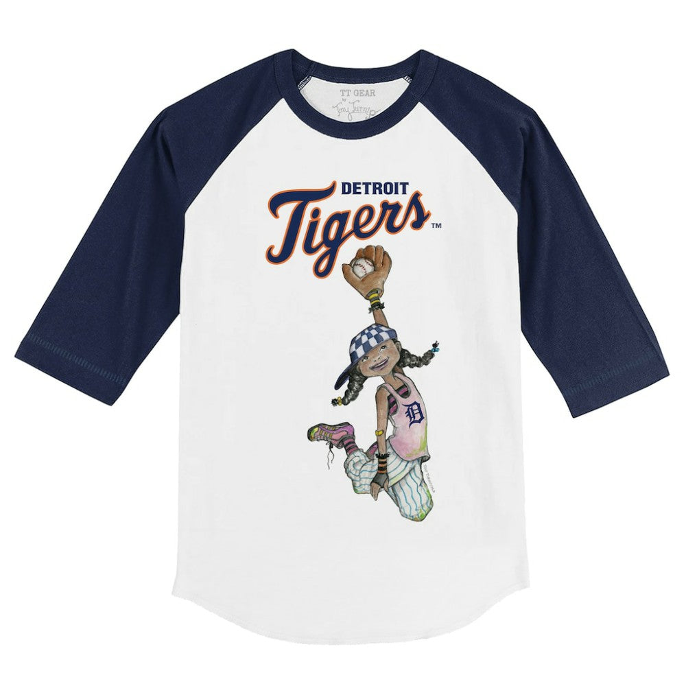 Detroit Tigers Tiny Turnip Youth Jada 3/4-Sleeve Raglan T-Shirt Near Me