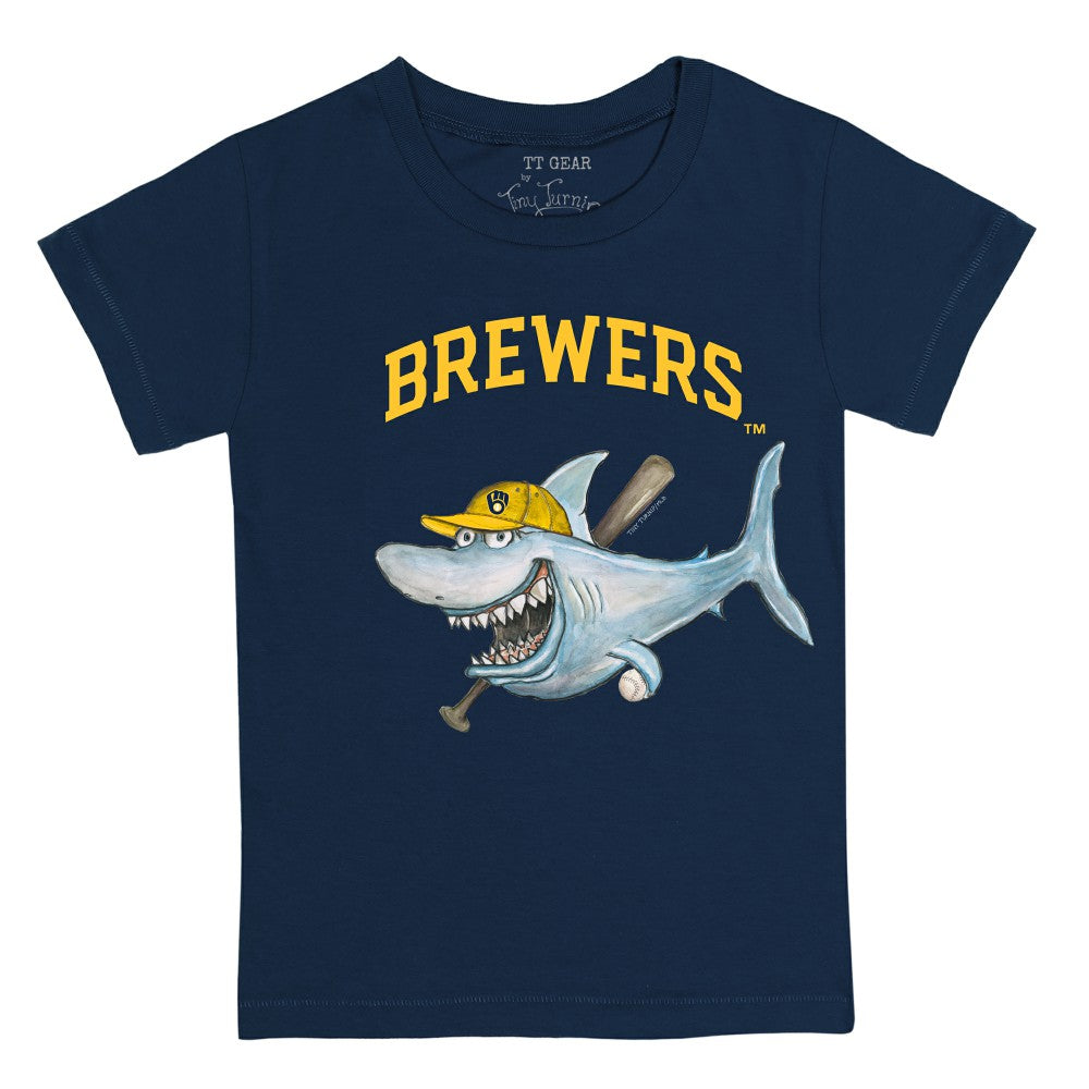 Milwaukee Brewers Tiny Turnip Youth Shark T-Shirt Sale
