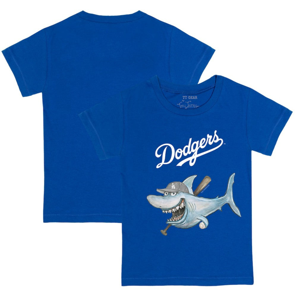 Los Angeles Dodgers Tiny Turnip Youth Shark T-Shirt On Sale