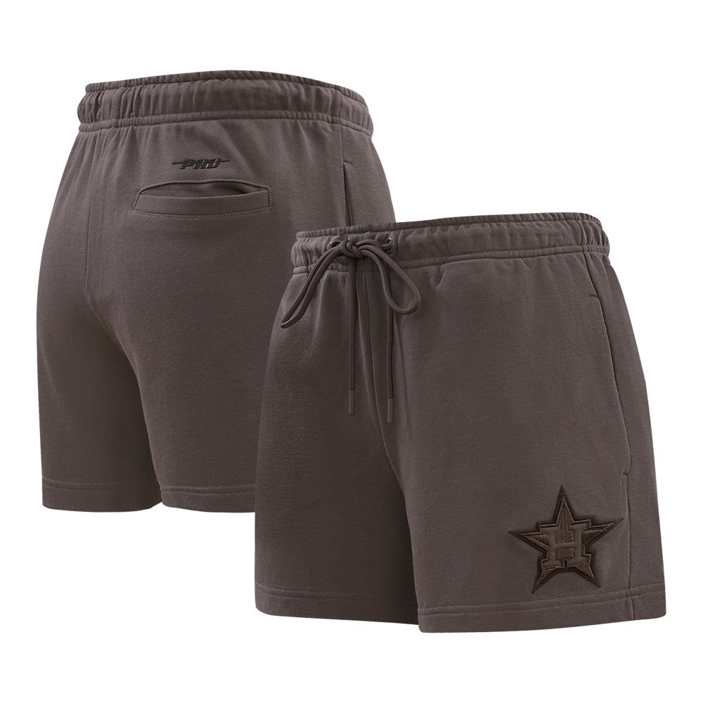 Houston Astros Pro Standard Women's Neutral Fleece Shorts Clearance