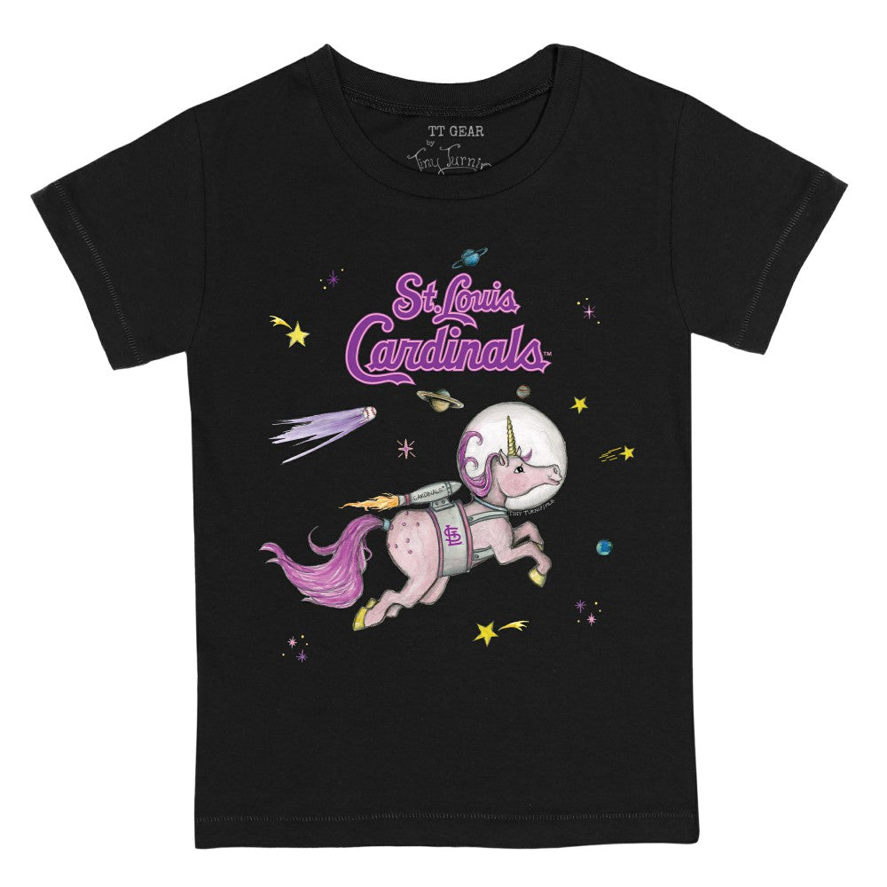 St. Louis Cardinals Tiny Turnip Youth Space Unicorn T-Shirt Lifestyle