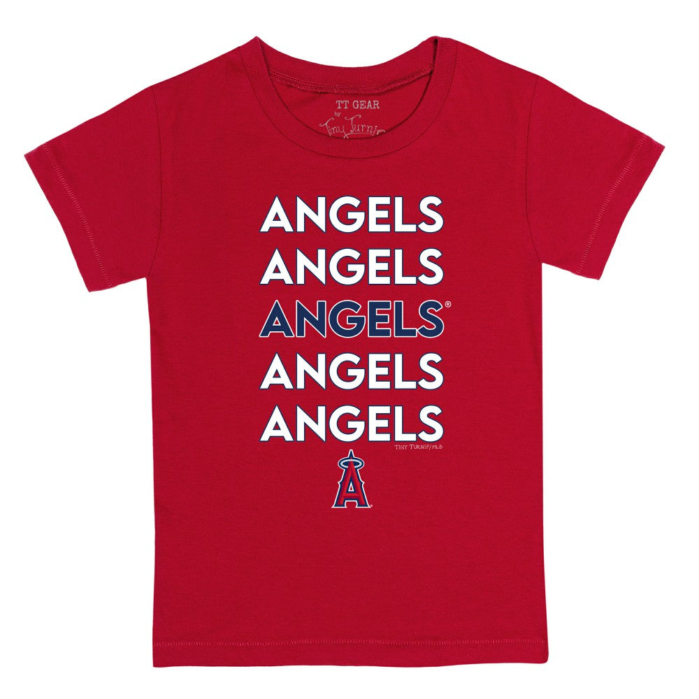 Los Angeles Angels Tiny Turnip Youth Stacked T-Shirt Clearance
