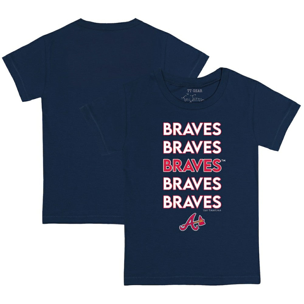 Atlanta Braves Tiny Turnip Youth Stacked T-Shirt Online
