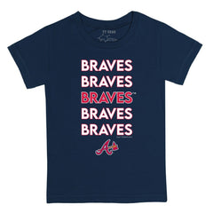 Atlanta Braves Tiny Turnip Youth Stacked T-Shirt Online