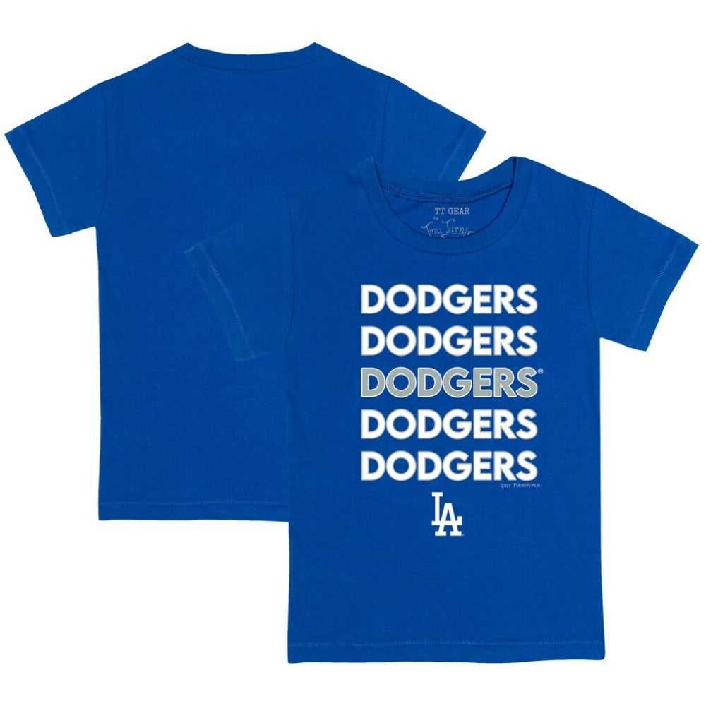 Los Angeles Dodgers Tiny Turnip Youth Stacked T-Shirt Clearance