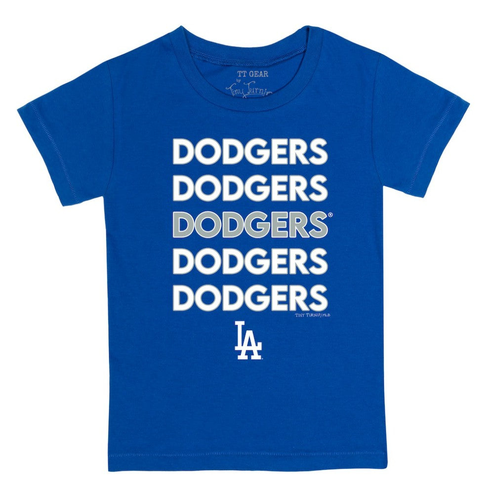 Los Angeles Dodgers Tiny Turnip Youth Stacked T-Shirt Clearance