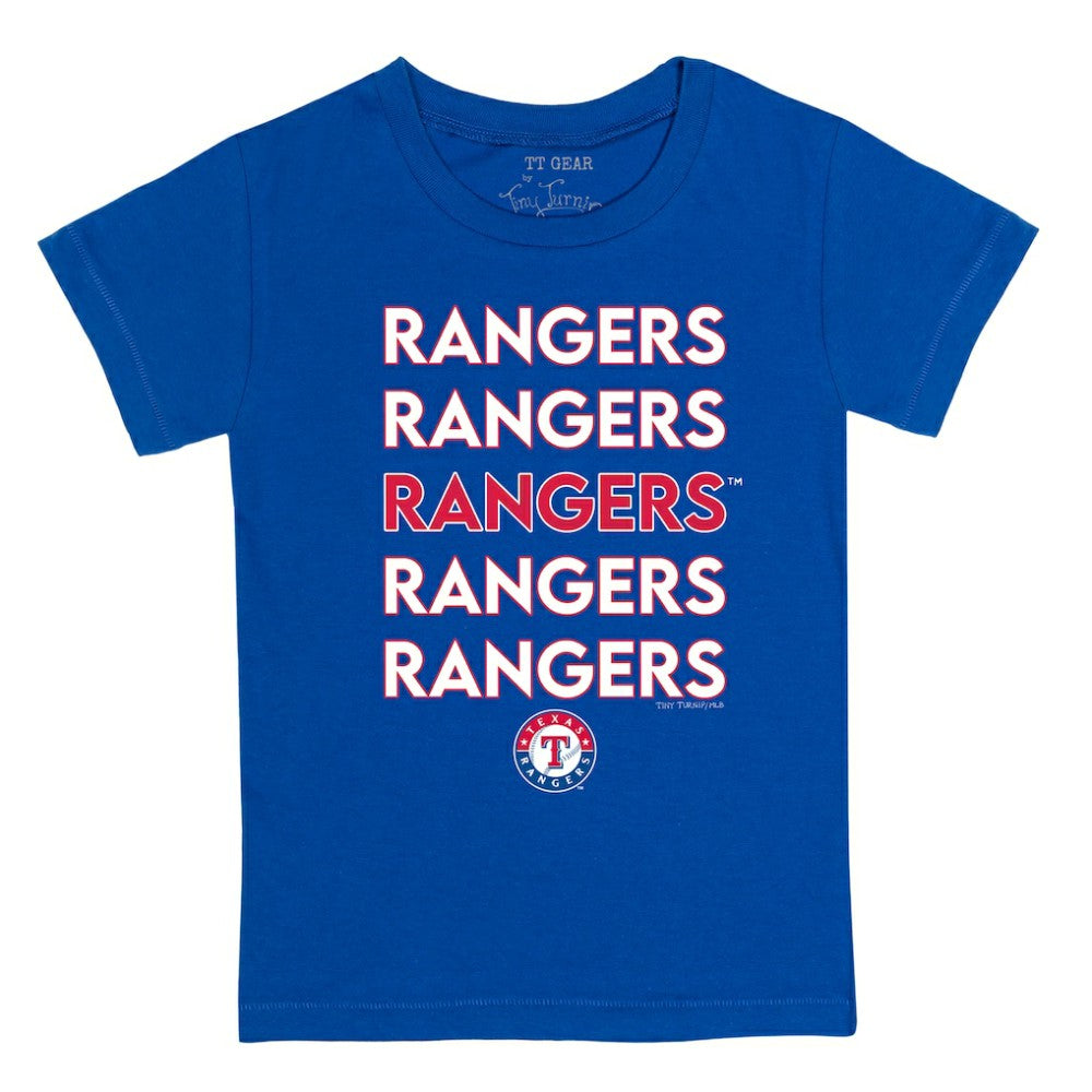 Texas Rangers Tiny Turnip Youth Stacked T-Shirt Near Me