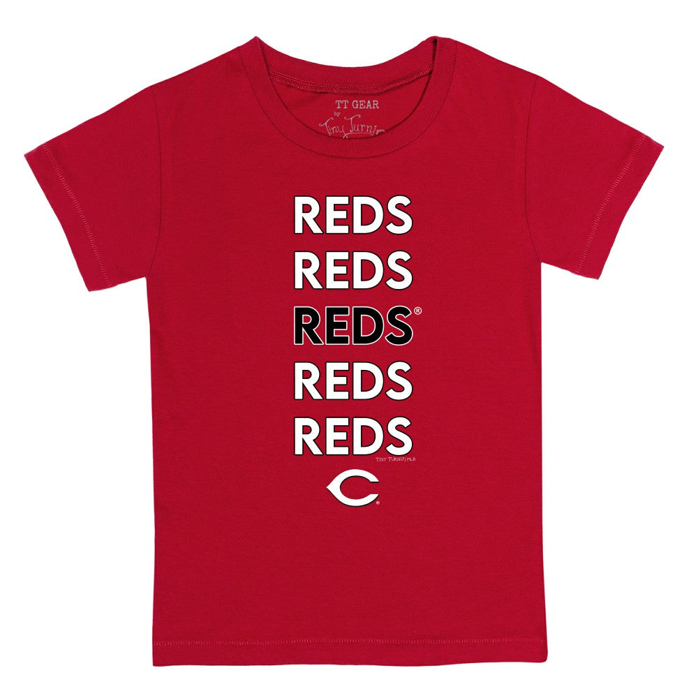 Cincinnati Reds Tiny Turnip Youth Stacked T-Shirt for sale
