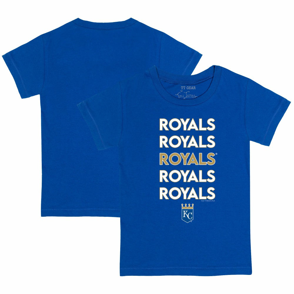 Kansas City Royals Tiny Turnip Youth Stacked T-Shirt Near Me