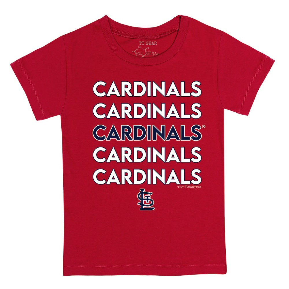 St. Louis Cardinals Tiny Turnip Youth Stacked T-Shirt Near Me