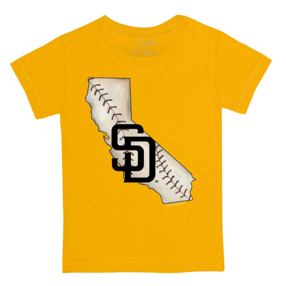 San Diego Padres Tiny Turnip Youth State Outline T-Shirt Sale