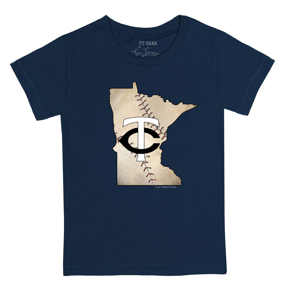 Minnesota Twins Tiny Turnip Youth State Outline T-Shirt discount