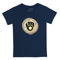 Milwaukee Brewers Tiny Turnip Youth Stitched Baseball T-Shirt Lifestyle