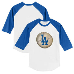 Los Angeles Dodgers Tiny Turnip Youth Stitched Baseball 3/4-Sleeve Raglan T-Shirt Lifestyle