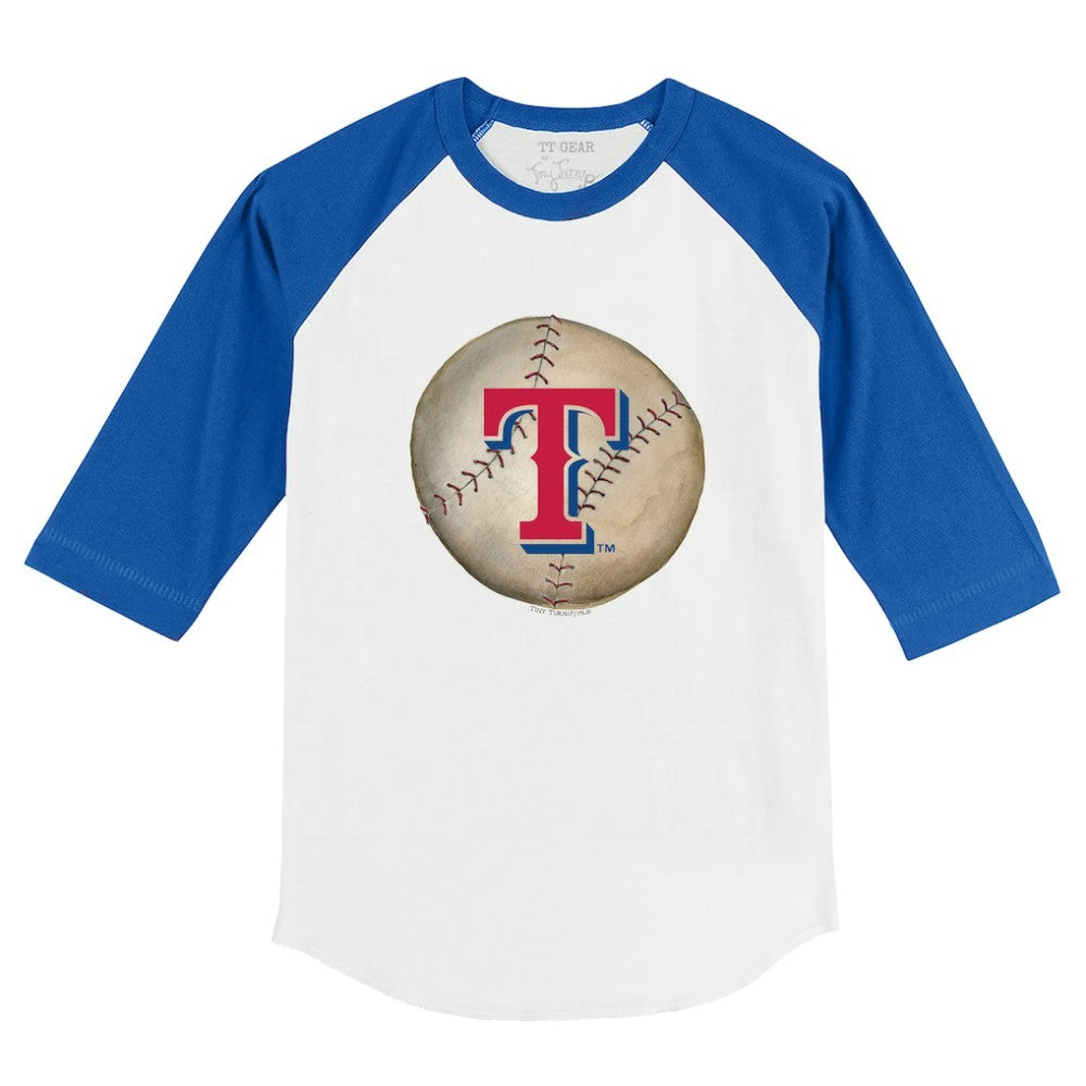 Texas Rangers Tiny Turnip Youth Stitched Baseball 3/4-Sleeve Raglan T-Shirt On Sale