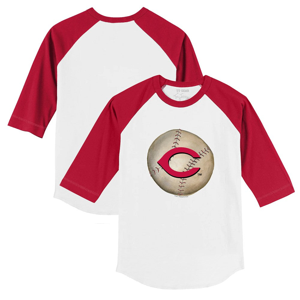 Cincinnati Reds Tiny Turnip Youth Stitched Baseball 3/4-Sleeve Raglan T-Shirt Sale