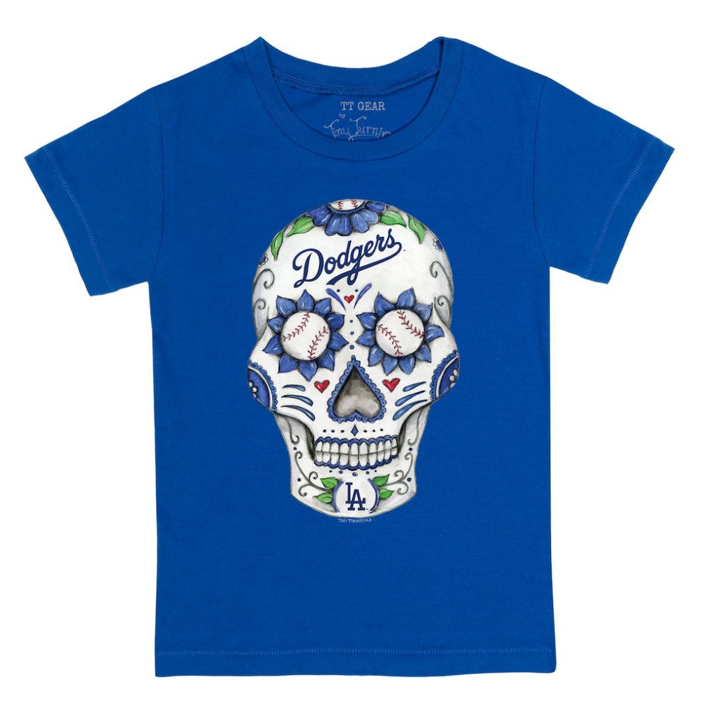 Los Angeles Dodgers Tiny Turnip Youth Sugar Skull T-Shirt Online