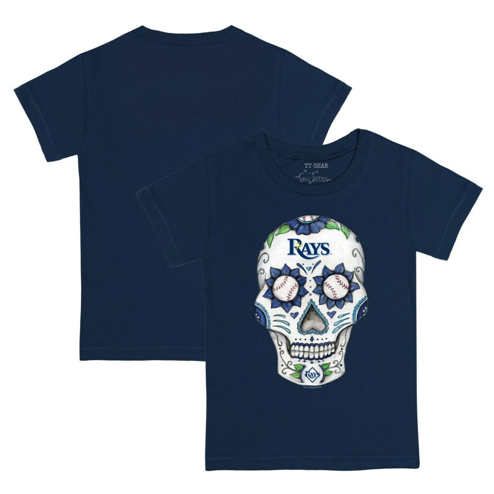 Tampa Bay Rays Tiny Turnip Youth Sugar Skull T-Shirt Lifestyle