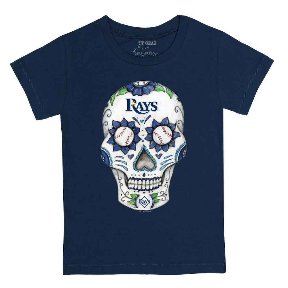 Tampa Bay Rays Tiny Turnip Youth Sugar Skull T-Shirt Lifestyle