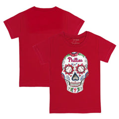 Philadelphia Phillies Tiny Turnip Youth Sugar Skull T-Shirt On Sale