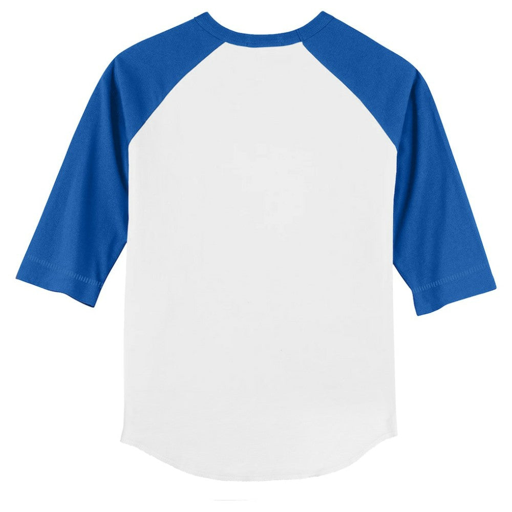 Los Angeles Dodgers Tiny Turnip Youth Sugar Skull 3/4-Sleeve Raglan T-Shirt Lifestyle