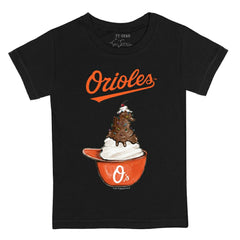 Baltimore Orioles Tiny Turnip Youth Sundae Helmet T-Shirt Near Me