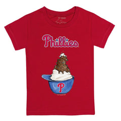 Philadelphia Phillies Tiny Turnip Youth Sundae Helmet T-Shirt Clearance