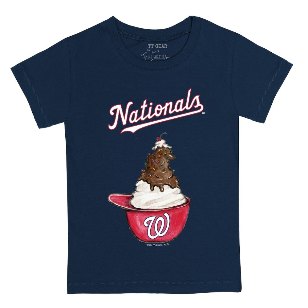 Washington Nationals Tiny Turnip Youth Sundae Helmet T-Shirt for sale