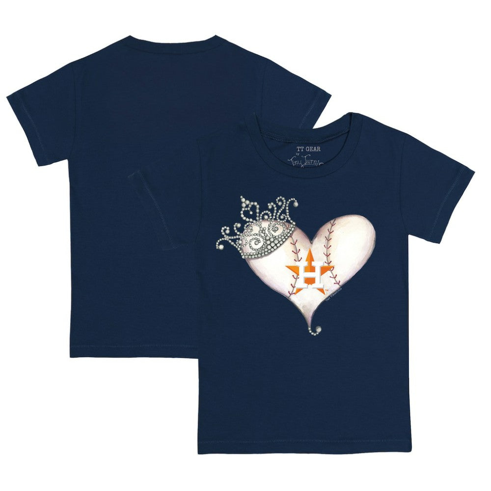Houston Astros Tiny Turnip Youth Tiara Heart T-Shirt Near Me