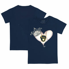 Milwaukee Brewers Tiny Turnip Youth Tiara Heart T-Shirt Near Me
