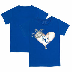 Kansas City Royals Tiny Turnip Youth Tiara Heart T-Shirt Online